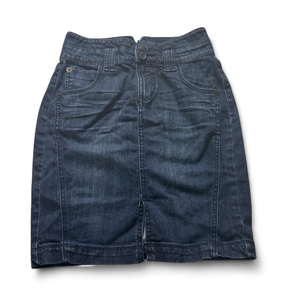 DKNY Dark Blue Midi Skirt